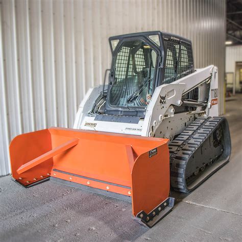 small skid steer snow pusher|skid steer snow plow attachment.